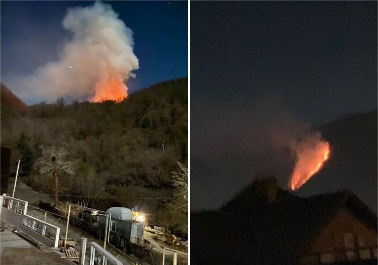 Новость Сочи: Спасателей вызвали ликвидировать лесной пожар в районе Ореховских водопадов в Сочи