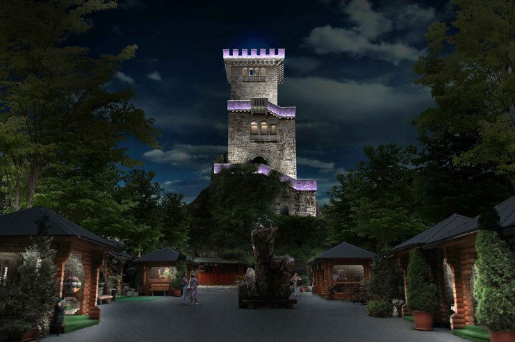 Новость Сочи: Башня Ахун в Сочи открылась для посещения в ночное время 
