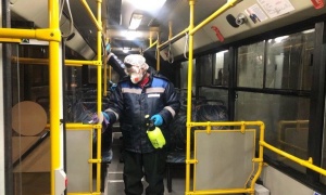 Новость Сочи: В салонах автобусов Сочи усилили безопасность для борьбы с Короновирусом 