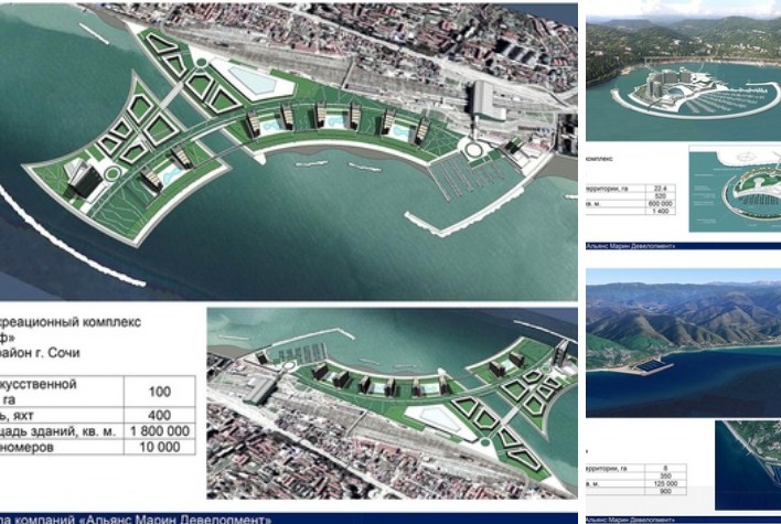 Новость Сочи: В Сочи планируют построить четыре новые архитектурные яхтенные марины 