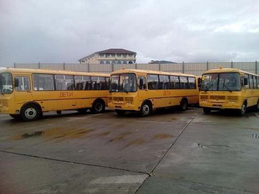 Новость Сочи: Из 70 новых автобусов выделенных для Края 7 автобусов пополнили школьный автопарк Сочи 