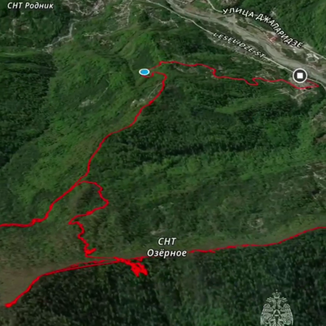 Новость Сочи: Сочинские спасатели 2 день ищут заблудившегося в горах туриста в районе хребта Алек