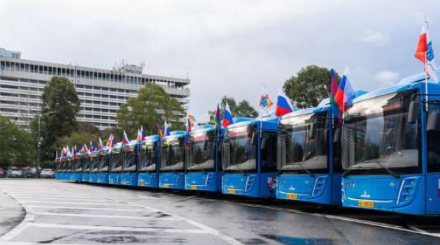 Новость Сочи: 300 экологичных новых автобусов выйдут на линию в Сочи