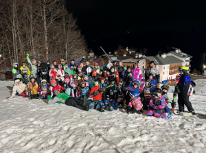 В горах Сочи состоялись семейные соревнования по Cноуборду на олимпийской дистанции