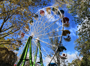 Колесо обозрения в парке Ривьера Сочи прослужившее 30 лет демонтируют